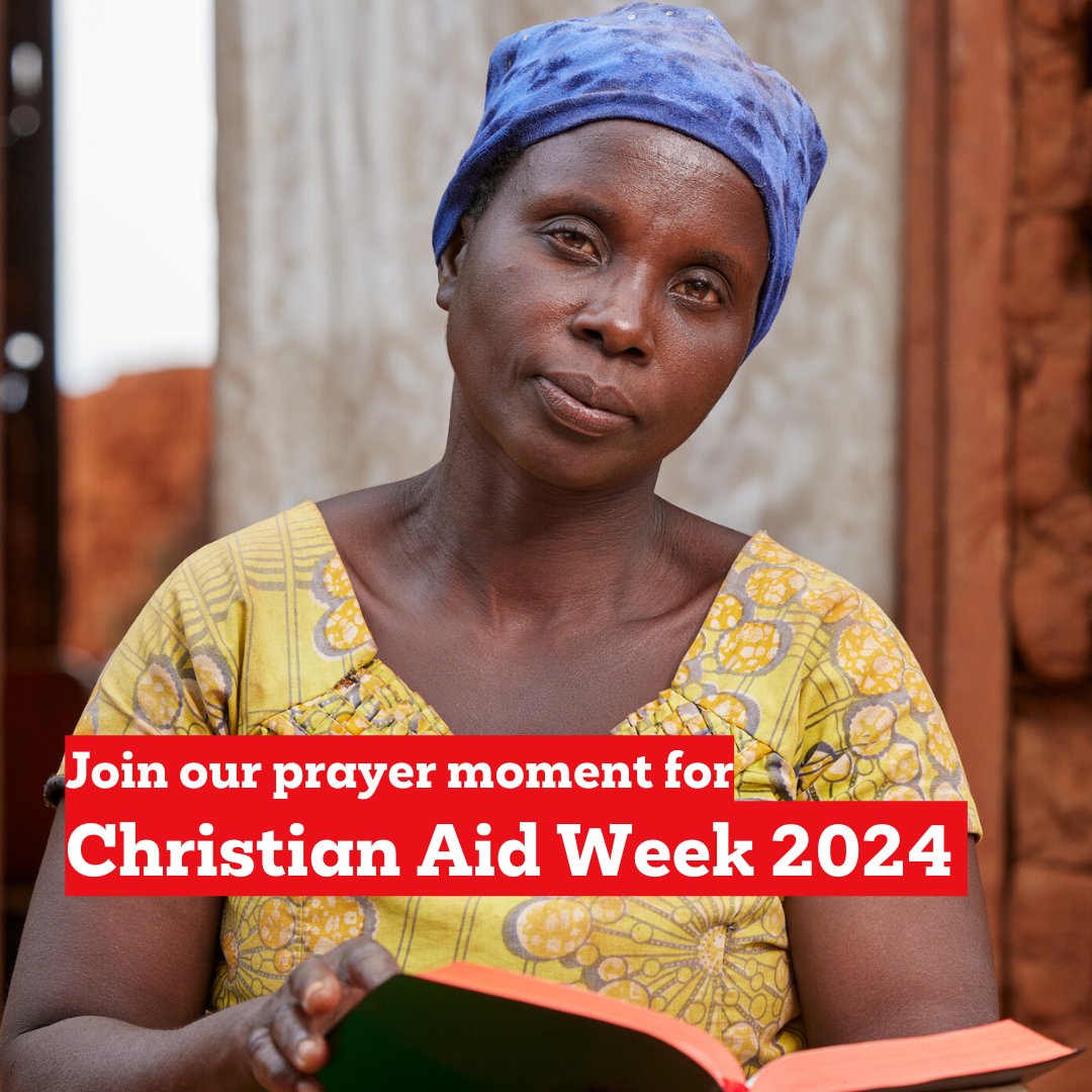 🙏 You're invited to our Christian Aid Week #prayer moment. Join us for a 30-minute prayer and reflection moment to help launch #CAWeek24, on Monday 13 May at 12.30pm, via Zoom. 🔗 Find out more about the event and join here: caid.org.uk/AQS