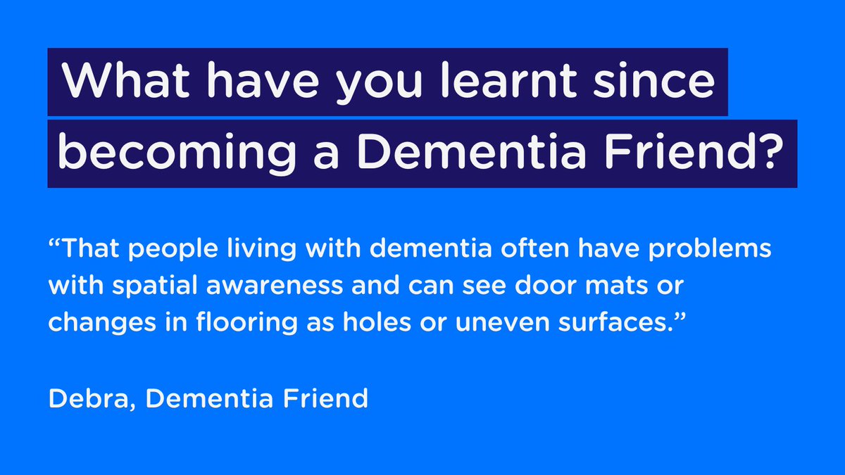 Our Information Sessions are packed full of useful information about dementia and how people living with it see the world. Dementia Friend Debra highlights the difficulties about the misperceptions people living with dementia may have. Read here: spkl.io/60184FF0a