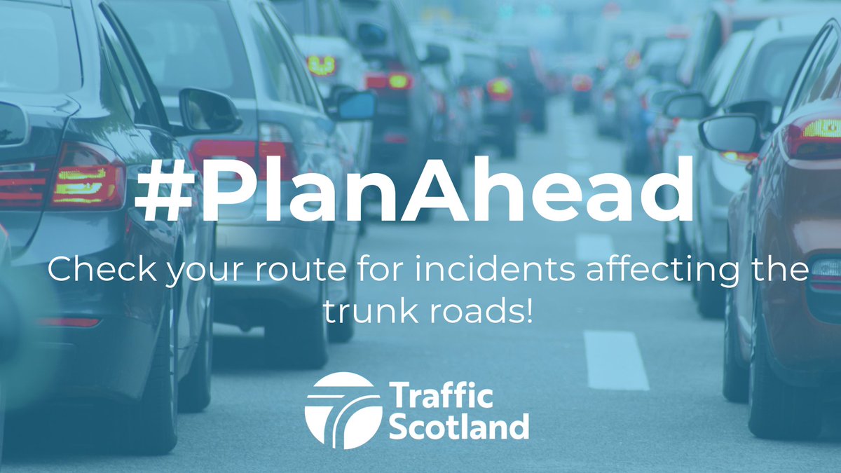 Look no further than the Traffic Scotland Website for information on all incidents affecting the trunk routes👀 

Providing the most up-to-date information from the Control Room 24 hours a day!

#PlanAhead traffic.gov.scot