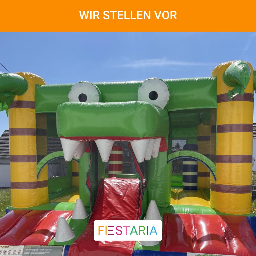 Hüpfburg mieten in Großholbach
Hüpfburg Krokodil mit Rutsche in der Nähe von Großholbach. Jetzt mehr erfahren & unverbindlich anfragen.
fiestaria.de/huepfburg-krok…

#fiestaria #wirstellenvor #künstlerderwoche #fiestariaartist #hüpfburg #hochzeitsplanung #eventplanung #partyequipment