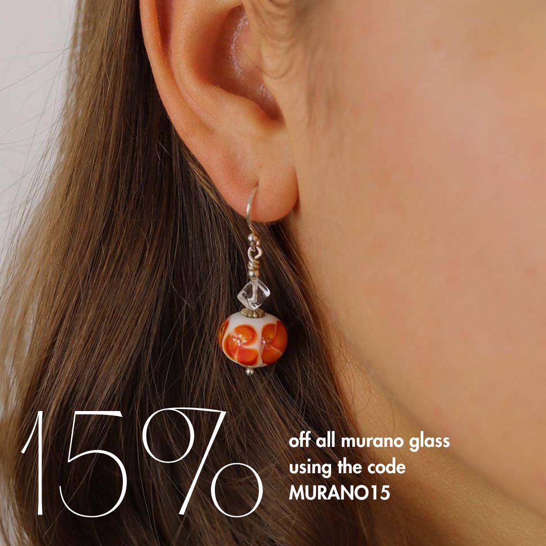 Grab 15% off all Murano Glass using the code MURANO15 at the checkout online✨🪩⚡️ Don't miss out on getting 15% off a piece of beautiful Murano Glass jewellery⚡️ #heidikjeldsenltd #shopoakham #finejewellery #muranoglass #shopmillstreetoakham