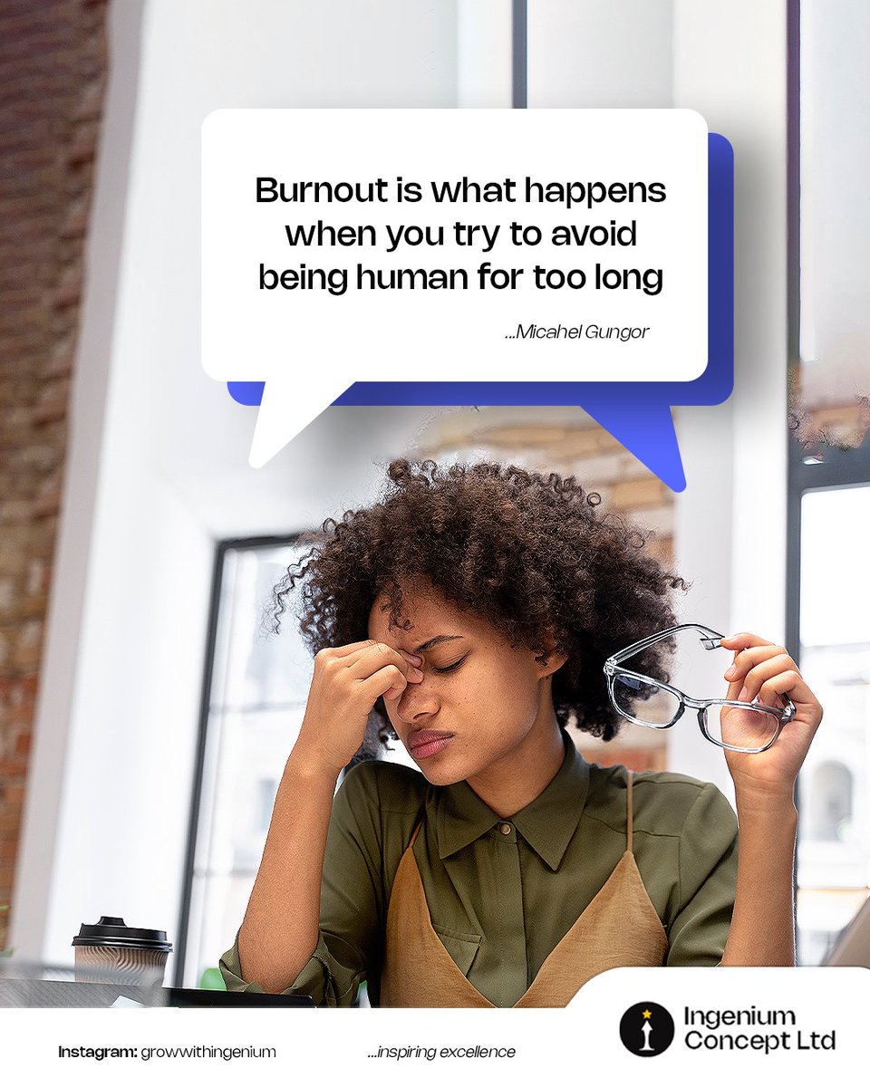 It is important to prioritize your wellbeing, relationships, and finding harmony between your professional and personal lives in other to avoid burnouts and cultivate a more fulfilling and sustainable way of living and working. 

#growwithingenium