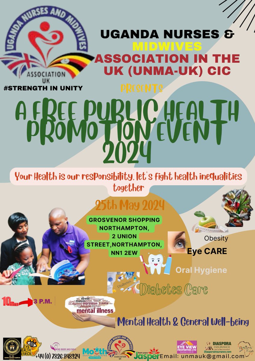 Joejude14's tweet photo. Our health our priority @UniNhantsFHES @Uonnuns @NHFTNHS a free community event https://t.co/fJidfB7hTf