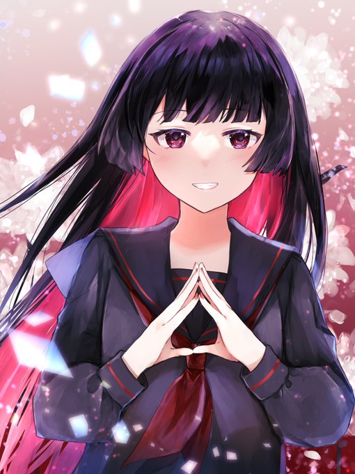 感謝ちゃん。
 #倭国イラスト部 