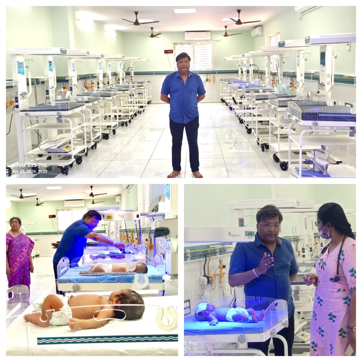 OMG !! This is not a corporate Hospital in any city.. This is an ICU ward for New Born babies in the Government Hospital of my Hometown BAPATLA ❤️ Thanks to our Chief Minister @ysjagan garu for making our government hospitals compete with any corporate Hospitals ❤️💪