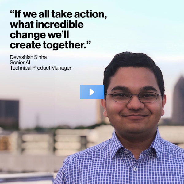 This #CelebrateDiversityMonth, meet #VerizonUNITED employee resource group member Devashish Sinha. Connecting with V Teamers around the world has shown him we are all truly United by Purpose. That purpose? Creating positive change. bit.ly/42hfBzT bit.ly/3QkJoD7