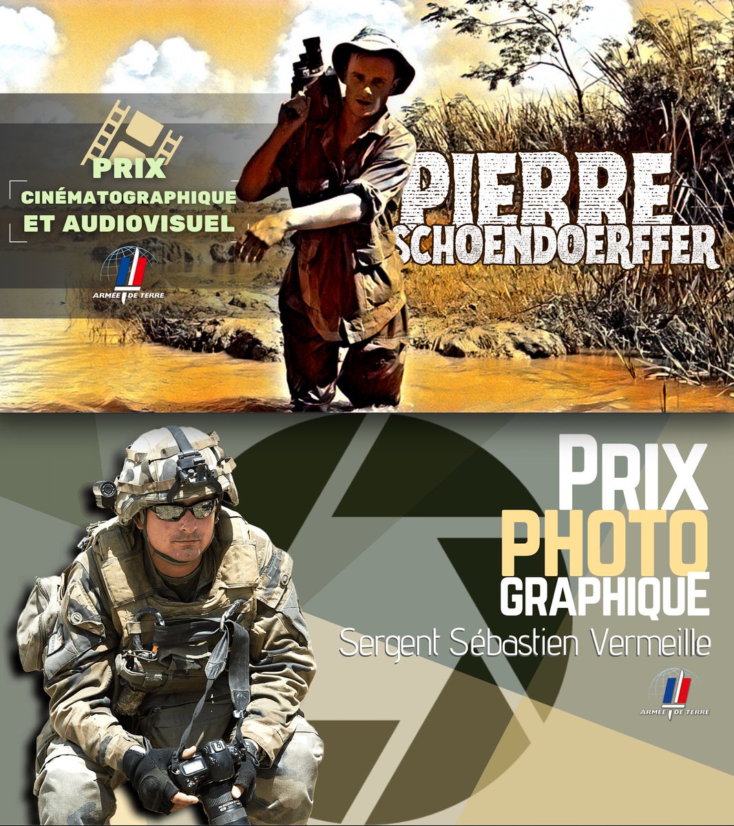 📢 Des photographes, reporters, réalisateurs, créateurs de contenus par ici ? Vous avez encore jusqu'au 30 avril pour candidater au #PrixVermeille et au #PrixSchoendoerffer 2024 📋 ➡️ 2 concours photo et vidéo pour valoriser l'engagement des soldats de l'armée de Terre 🪖 ➡️ De