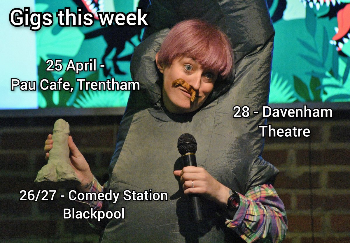 If anyone's about for any of these the next 4 days? 😎 #trentham #stoke #blackpool #davenham #comedy #uk