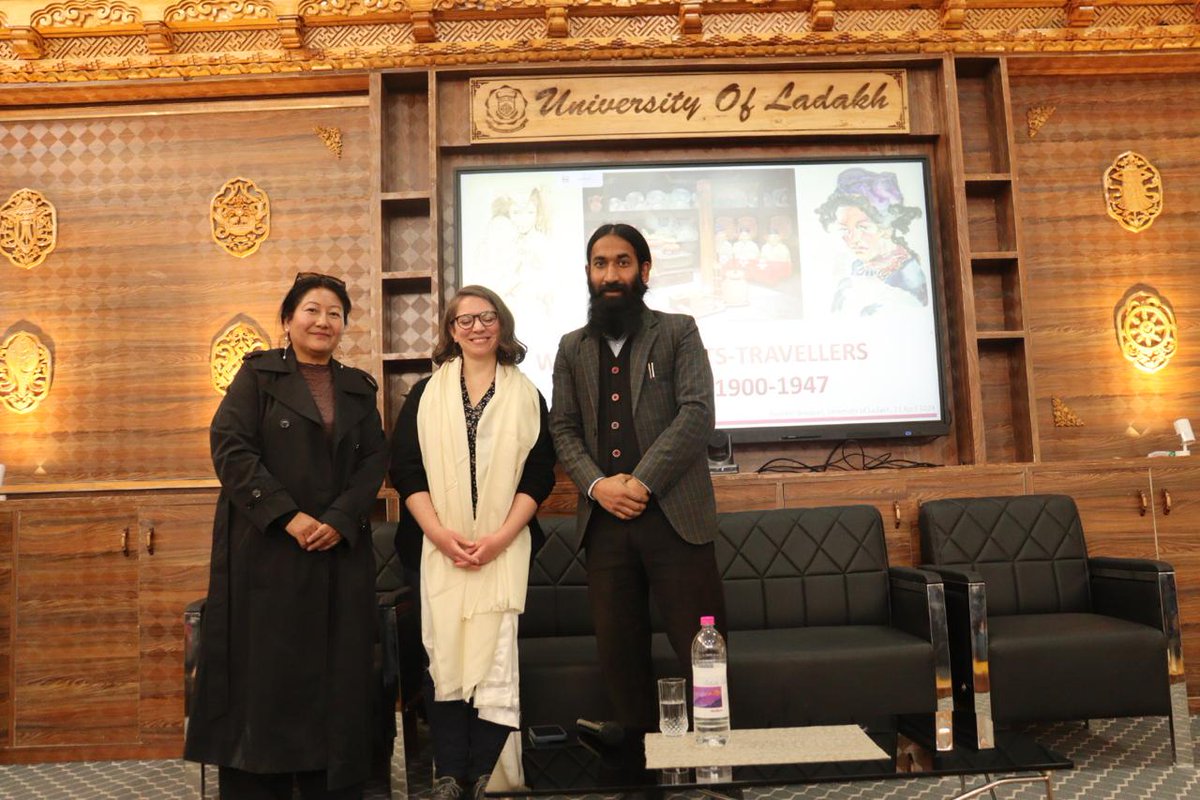 The Center for Languages, French at the uol recently hosted a captivating talk on 'Women Artists-Travellers in Ladakh, 1900-1947.' Ms. Aurélise Bouquet shared insights into archival images, shedding light on the region's rich cultural heritage.  @FranceinIndia @thierry_mathou