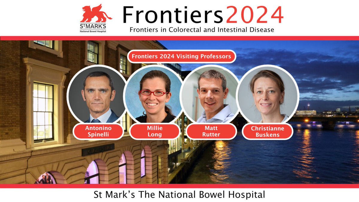 St Mark's Hospital (@stmarkshospital) on Twitter photo Our 22nd annual conference ‘Frontiers in Colorectal and Intestinal Disease’ is now open 🙌🏻
Last year Frontiers was sold out in-person and was a huge success with over 3000 viewers from 87 countries! 🌍 
View the full programme and REGISTER NOW - bit.ly/4aSrShY
This Our 22nd annual conference ‘Frontiers in Colorectal and Intestinal Disease’ is now open 🙌🏻
Last year Frontiers was sold out in-person and was a huge success with over 3000 viewers from 87 countries! 🌍 
View the full programme and REGISTER NOW - bit.ly/4aSrShY
This