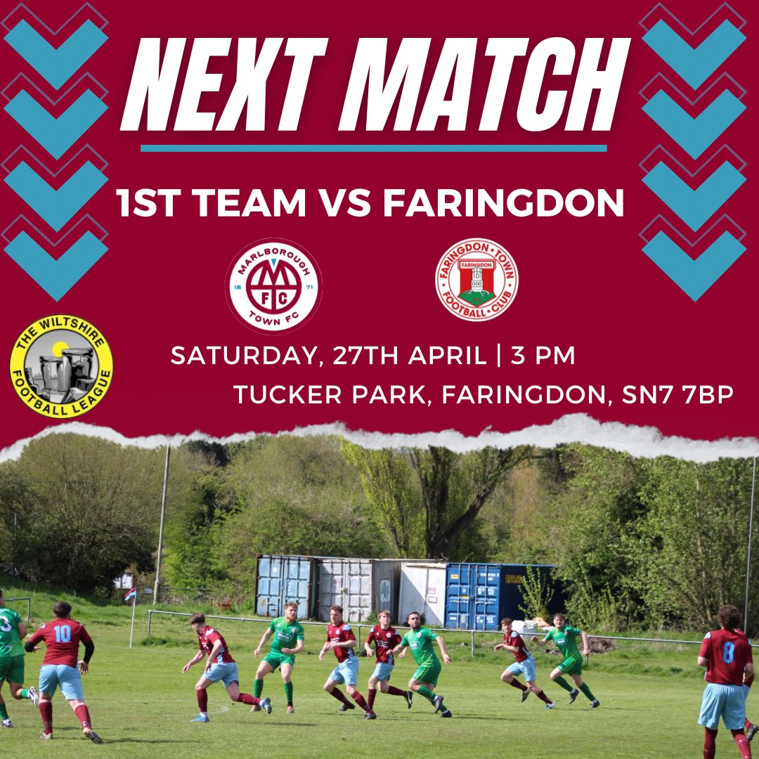 The team will be facing Faringdon in their next match away, with the aim of securing 3 points. KO 3PM at Tucker Park, SN77BP. Parking is not available at the football club, so spectators are advised to park at Tesco or Second 2 none car garage across the road.