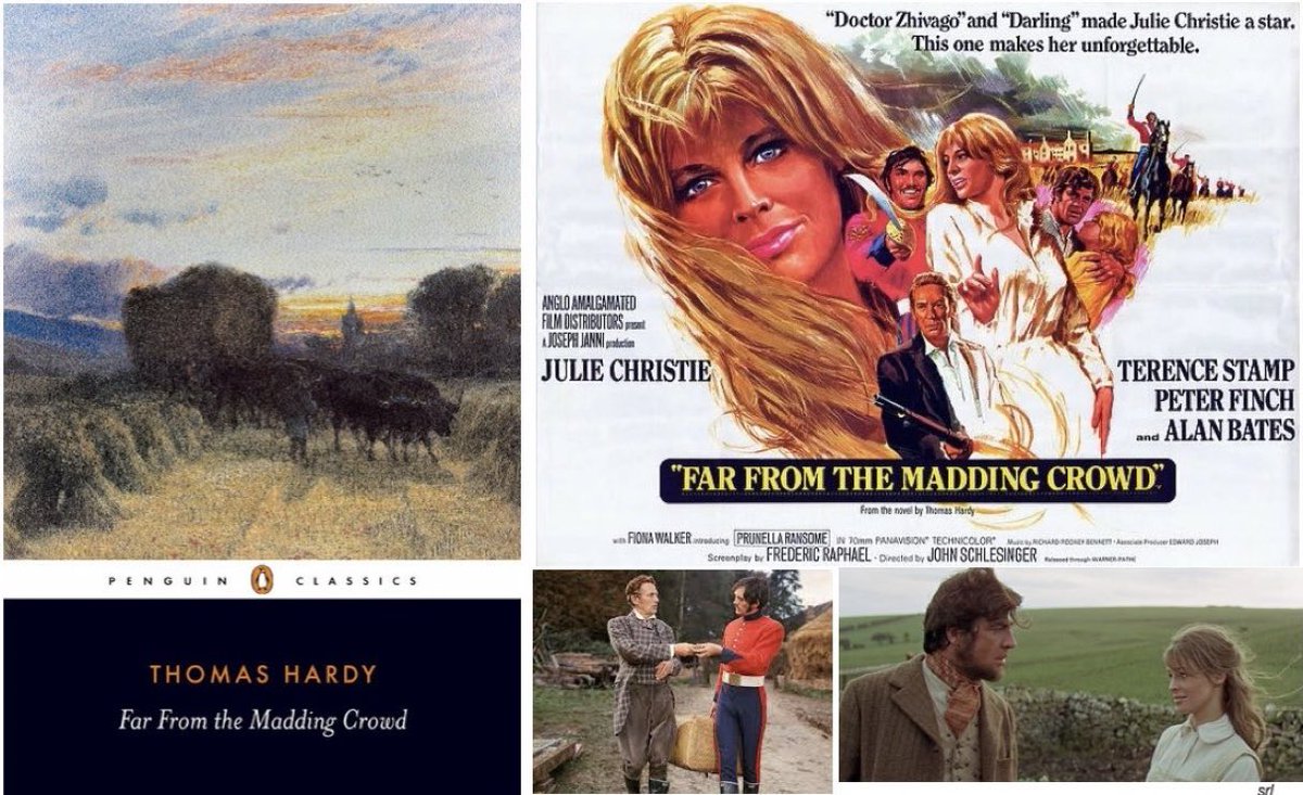 11am TODAY on @Film4    👉joint #TVFilmOfTheDay

The 1967 film🎥 “Far from the Madding Crowd” directed by #JohnSchlesinger & written by #FredericRaphael

Based on #ThomasHardy’s 1874 novel📖

🌟#JulieChristie #TerenceStamp #PeterFinch #AlanBates #PrunellaRansome #FionaWalker
