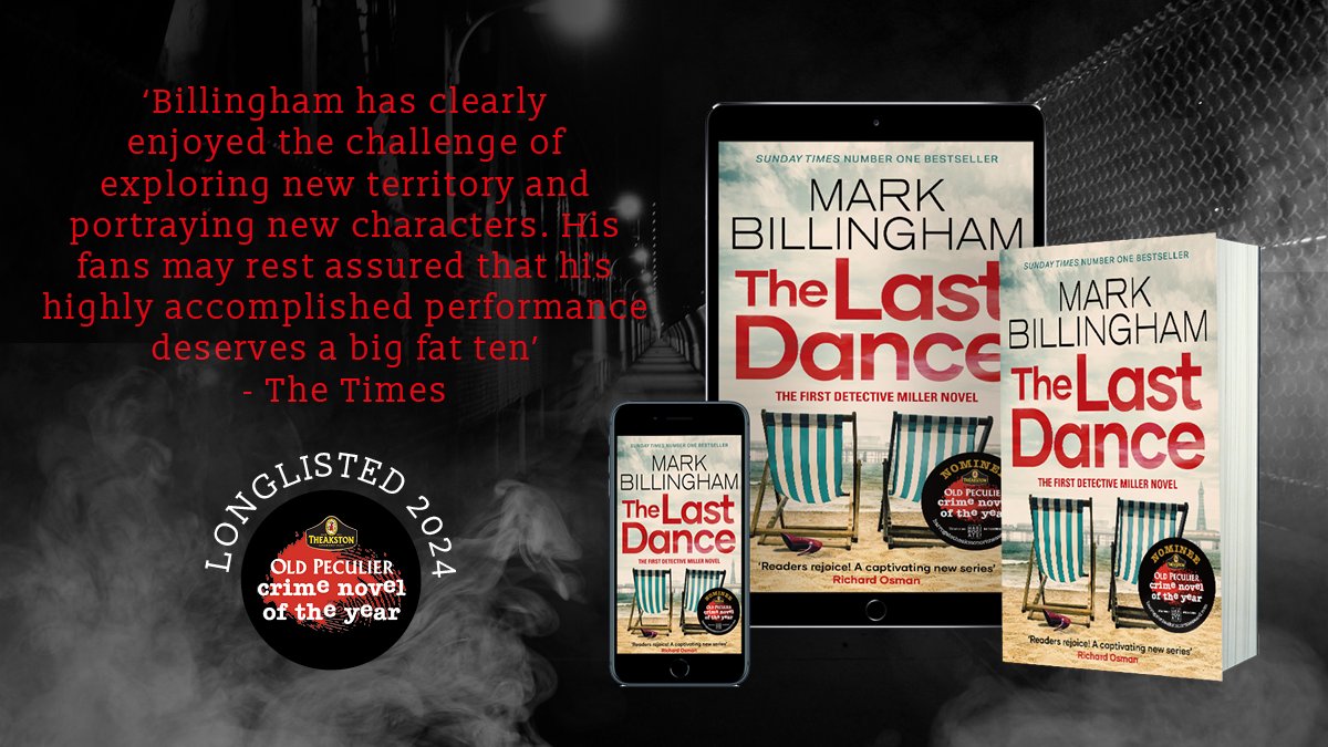 Thrilled that The Last Dance has made the longlist for the Theakston Old Peculier Crime Novel of the Year Award. It's one hell of a list. To find out more and cast a vote should you be that way inclined, go here: harrogatetheakstoncrimeaward.com/the-last-dance… #TheakstonsAwards