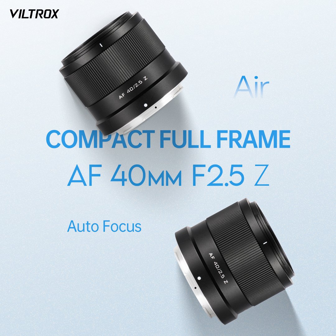 #NewArrival Viltrox New AF 40mm F2.5 Z Compact Full Frame Lens for Nikon Z-mount . The versatile 40mm focal length is ideal for daily and travel shootings.🔥🔥 MSRP: 158USD/189EUR 🛒Purchase from Viltrox Store🔗: viltroxstore.com/products/viltr… #viltrox #viltroxnikon #nikon