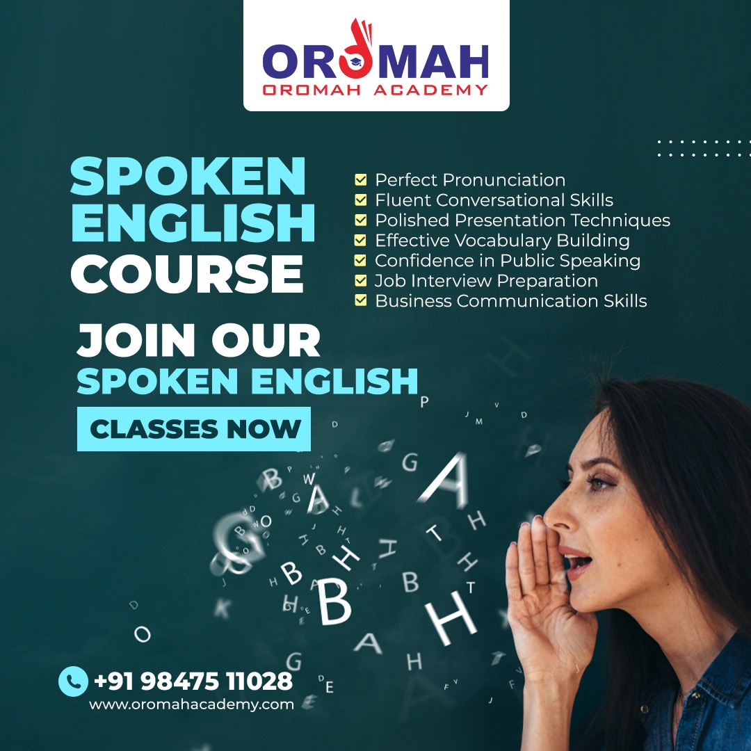 Break language barriers and open doors to new possibilities with our Spoken English classes.

#LanguageFluency #EnglishSpeaking #OromahAcademy #Empowerment #UnlockPotential #FutureReady #CommunicationSkills #LanguageLearning #Oromah #LearnWithUs #LanguageMatters #LifeLongLearning