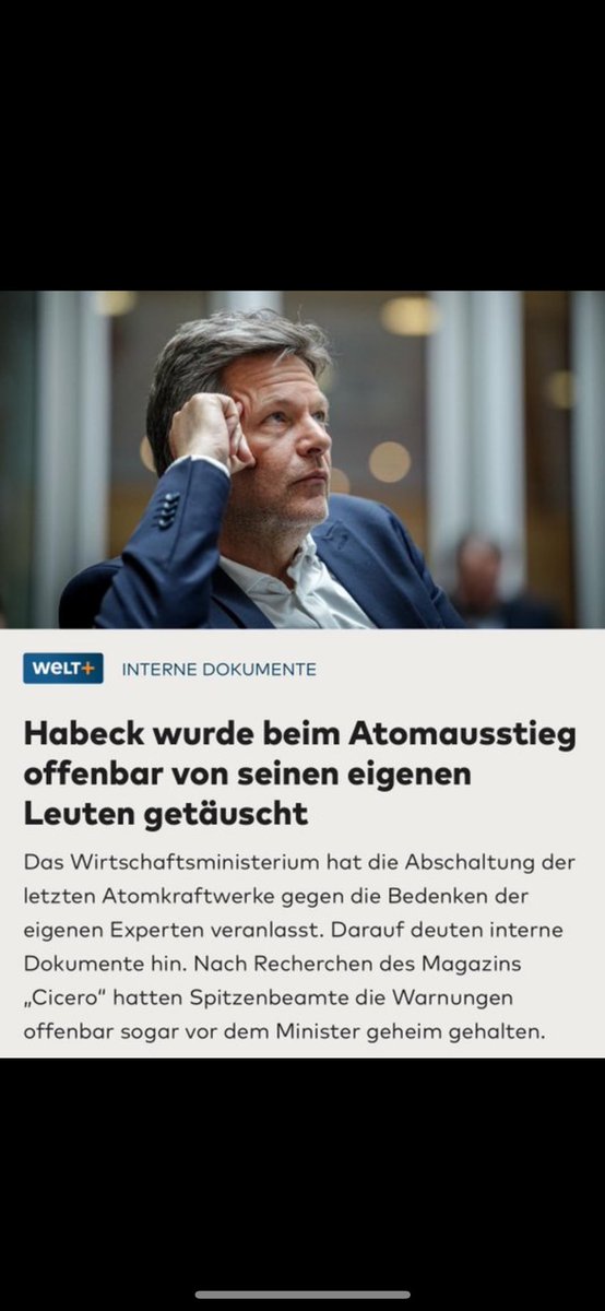 Wieder eine typische Nius/Springerpressen schwurblei 🥱
#HaltDieFresseSpringerPresse 
#Habeck #Habeck4Kanzler