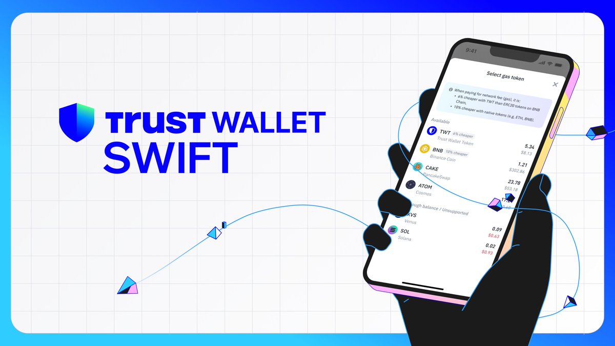 TrustWallet_Fil's tweet photo. Step into a world of hassle-free security with #TrustWallet SWIFT! 💯

✅More secure &amp; safer than traditional secret phrases.
✅Setting up your wallet is faster and easier to recover.
✅Protect and recover your assets with Passkeys

Download here.👇
https://t.co/EGxTyOR8ot https://t.co/e3zKWsJ85m