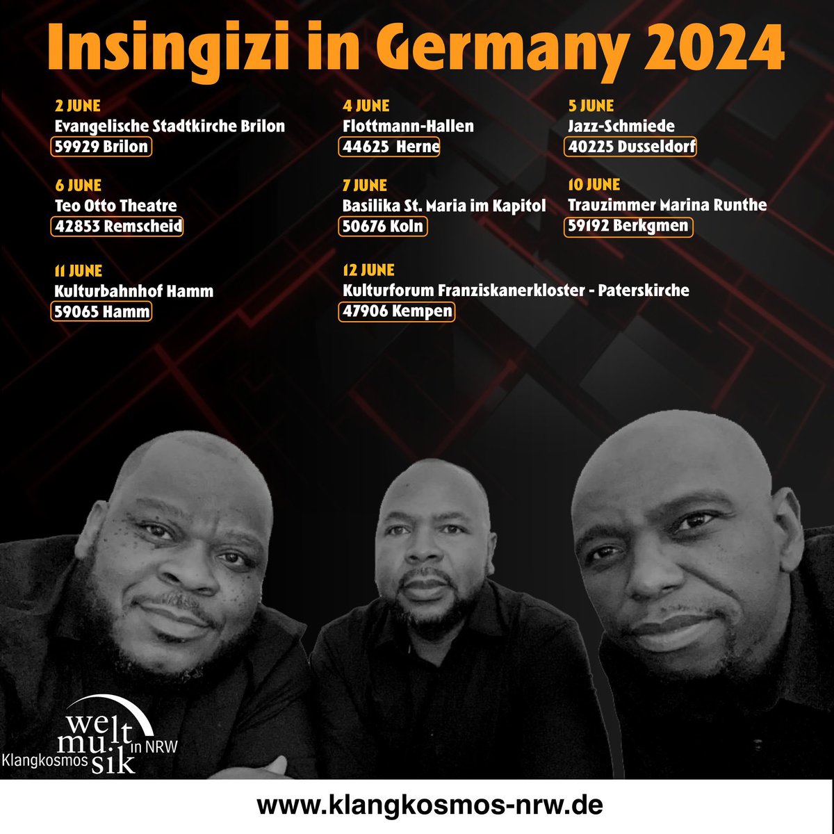 We will be doing a “young” tour of Germany with my partners in crime INSINGIZI in June. See you there. #FromBulawayoToTheWorld #AsilwiSiyasebenza #Ngiyabongammina