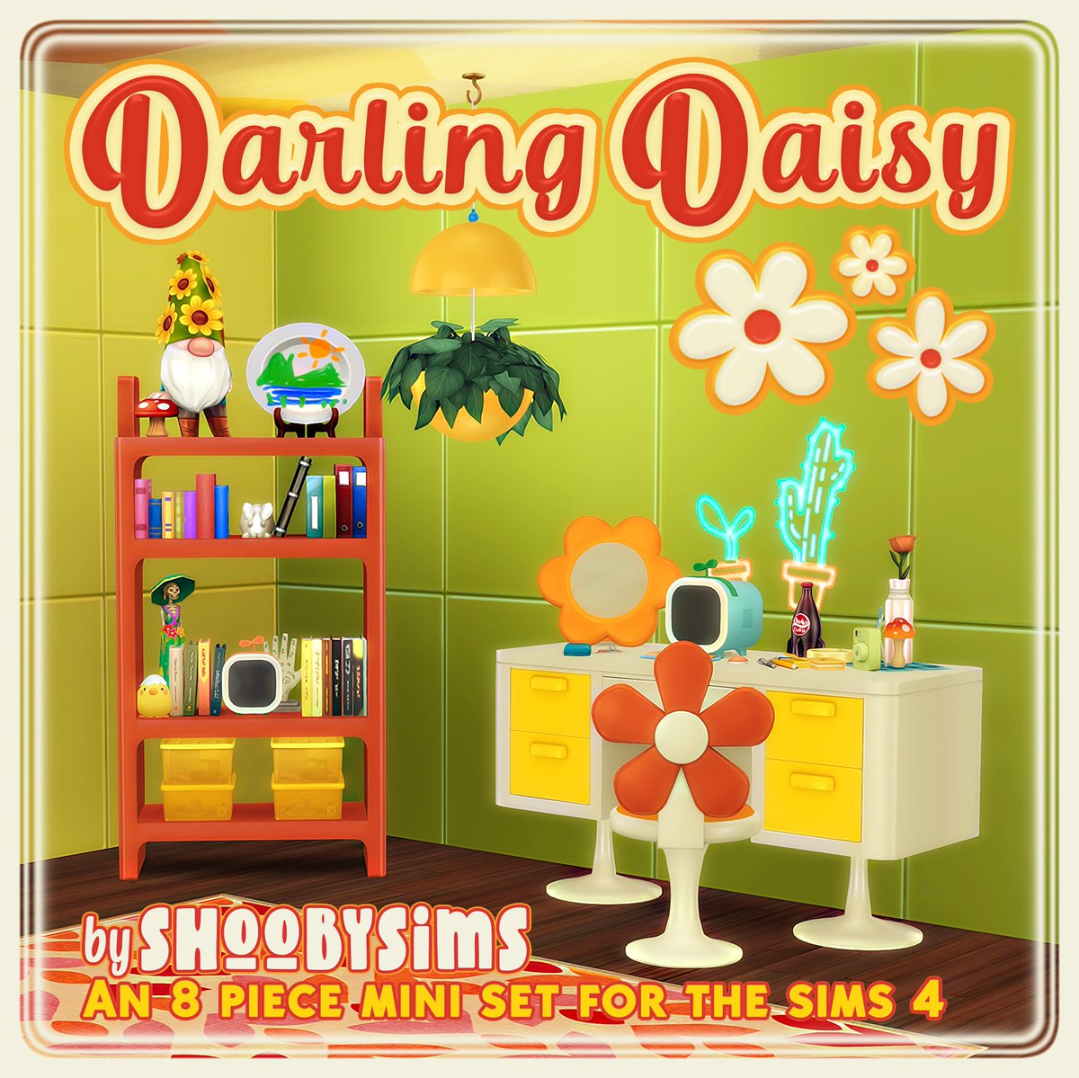 Darling Daisy CC Set
Live your plastic flower power dreams.

details here: shoobysims.com/post/748704437… #ts4cc