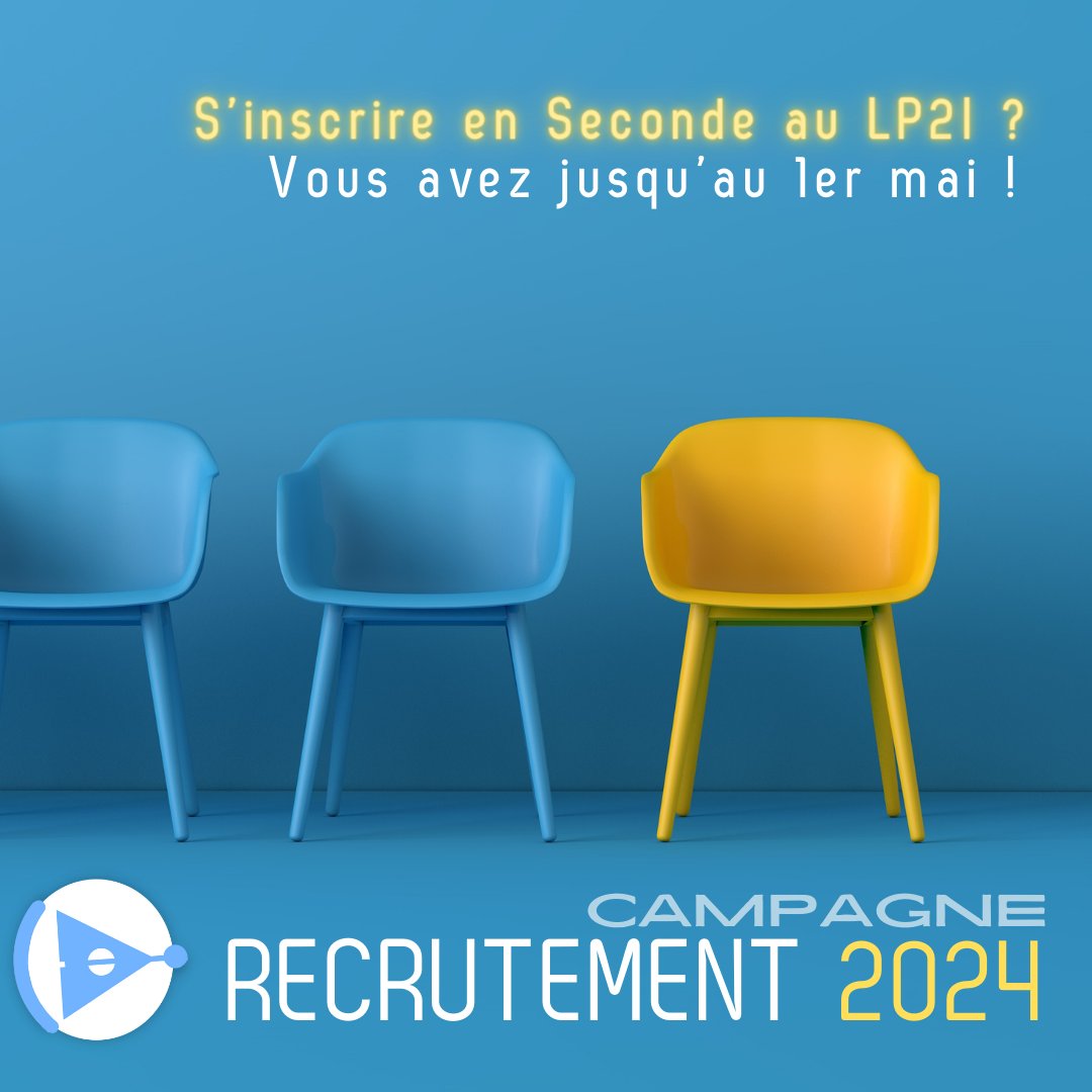 LP2I_86's tweet photo. ⏱️Moins d'une semaine pour pouvoir candidater !
La campagne de recrutement pour l'entrée en seconde s'achève le 1er mai 2024 en complétant le formulaire en ligne sur le site du lycée !
📷https://t.co/GY6fgiMNoZ https://t.co/3wDyEebSvR