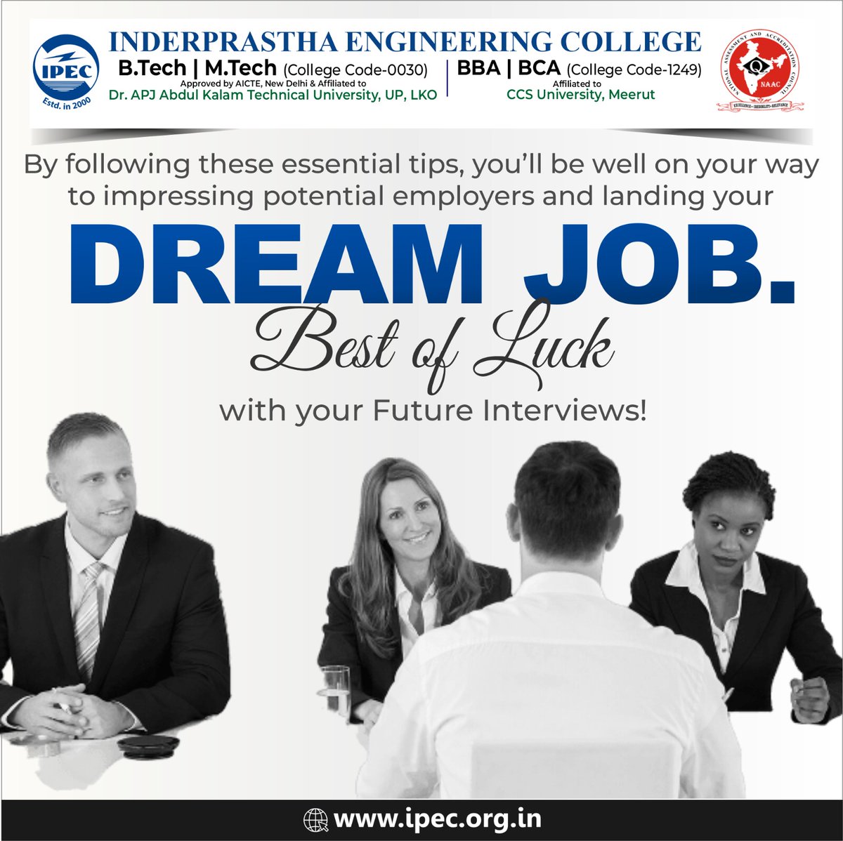 ipecgzb's tweet image. Ace your next interview and land your dream job with confidence.

#InterviewSuccess #AceTheInterview #ConfidentInterview #JobInterviewTips #DreamJobHunting #JobSearchAdvice #InterviewPreparation #InterviewConfidence #InterviewStrategies #JobSearchSuccess #ipec30 #ipec