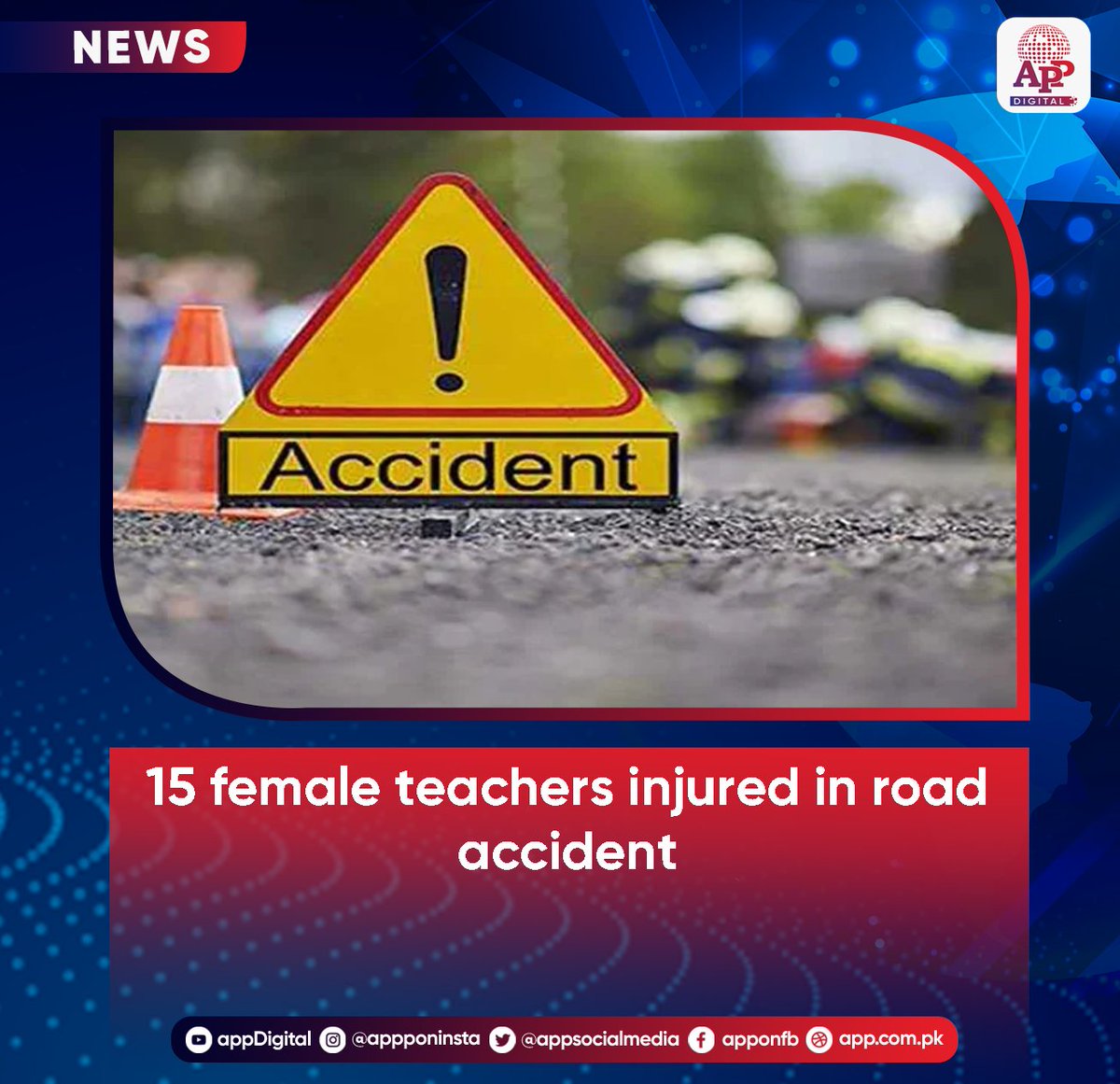 At least 15 female teachers sustained injuries on Thursday when a Toyota Hiace van carrying school teachers overturned near Barmi Gali, but fortunately no causality has been reported yet. According to Rescue 1122 sources, a passenger van en route from Abbottabad to Nathiagali