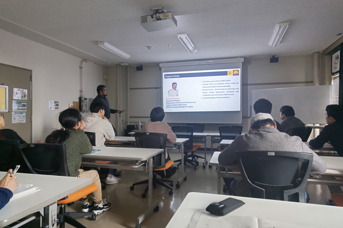 User_Office_IMR's tweet photo. Prof. Manoharan and Dr. Kamal Batcha from GITAM, are visiting to Fujiwara Lab. in IMR. They gave the Seminar regarding Biosensor Applications.
#GITAM #collaborativeworks #GIMRT https://t.co/1dqGgSFtR3