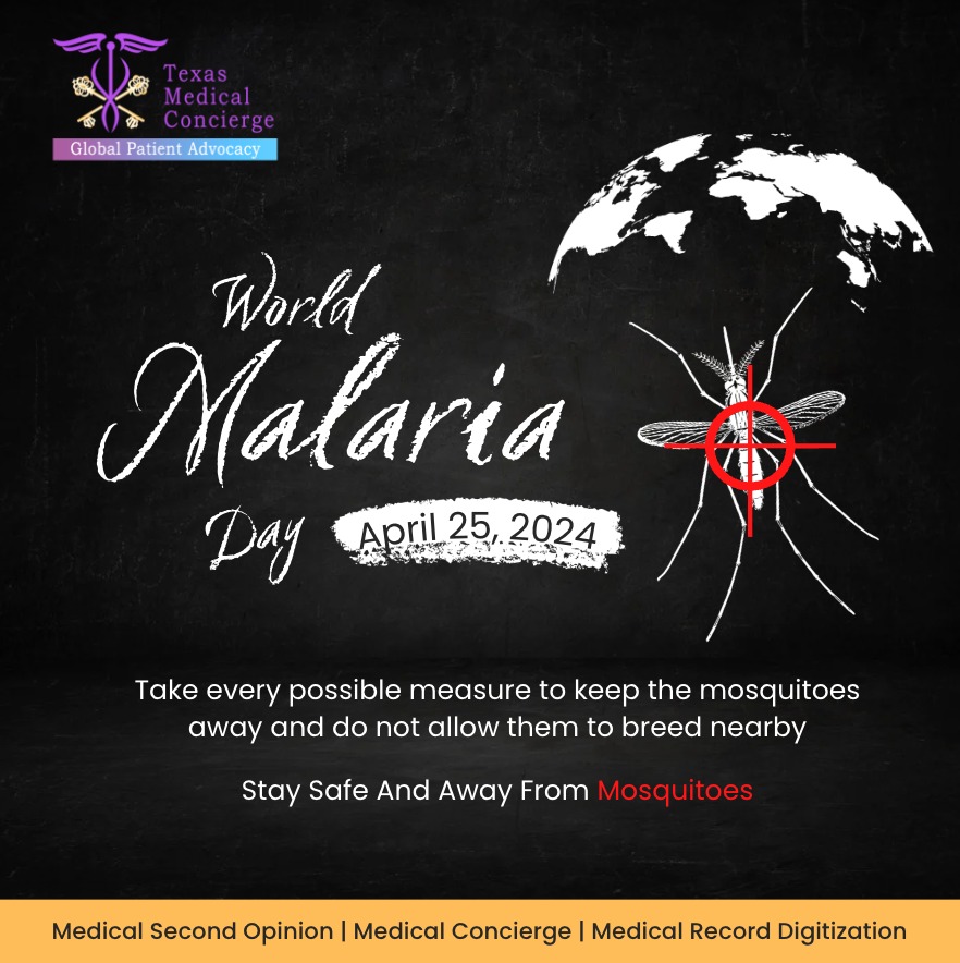 ConciergeTexas's tweet photo. Today, on World Malaria Day, let's unite in our commitment to fight this deadly disease. Together, we can raise awareness, support prevention efforts, and ensure access to life-saving treatment for those affected. #WorldMalariaDay #EndMalaria https://t.co/oCoFtIiRja