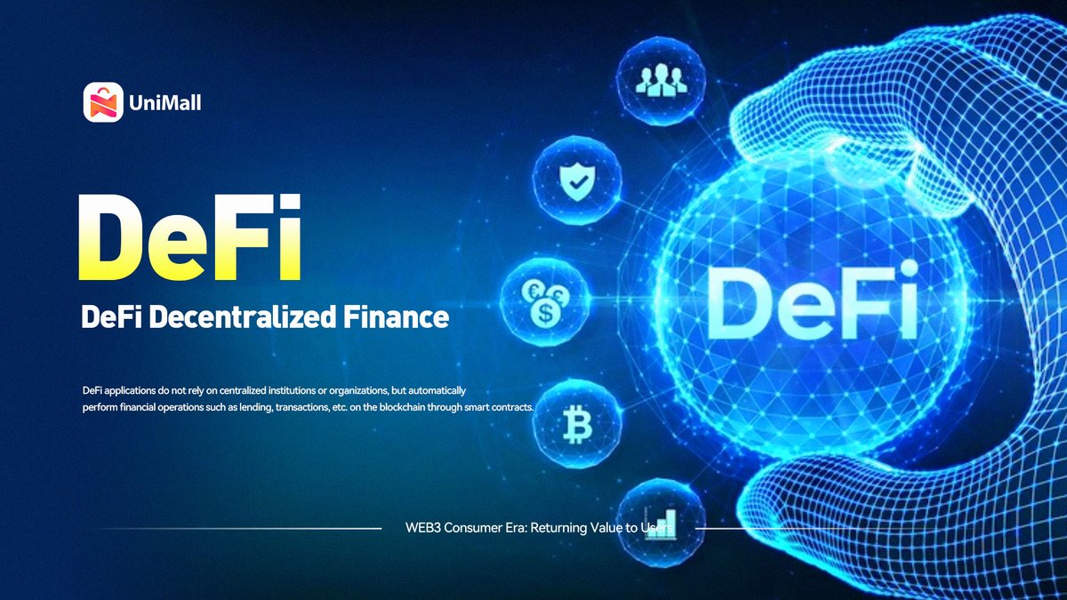 DeFi applications do not rely on centralized institutions or organizations, but automatically perform financial operations such as lending, transactions, etc. on the blockchain through smart contracts.