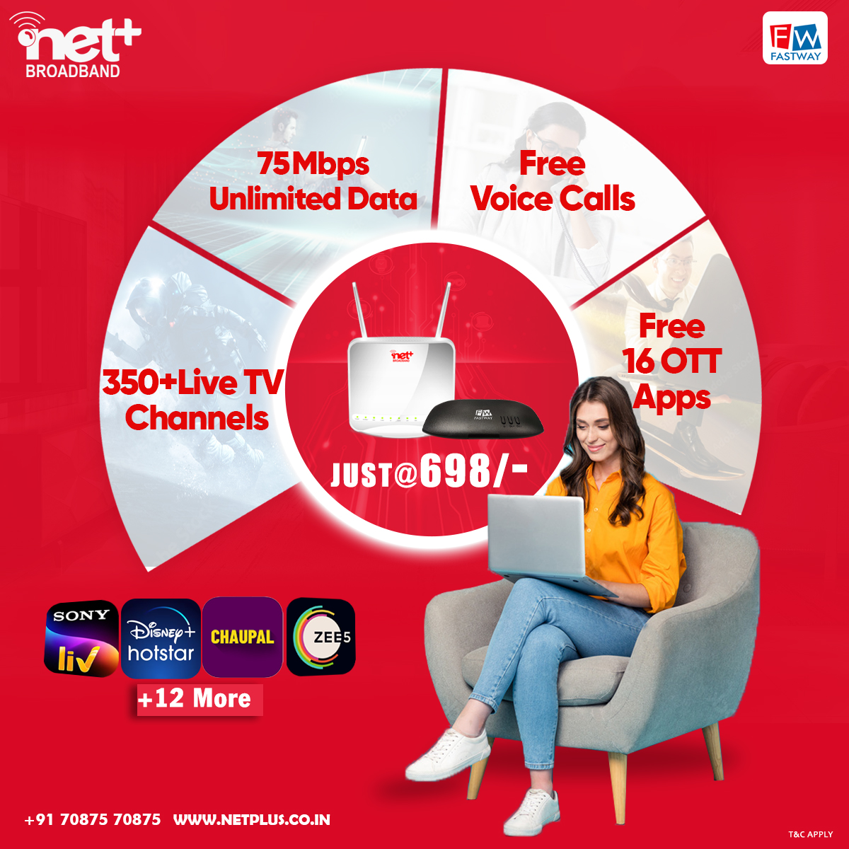 #netplus #newplans #internet #unlimited #superfast #wifi #free #voicecalls #OTT #apps #netplusbroadband