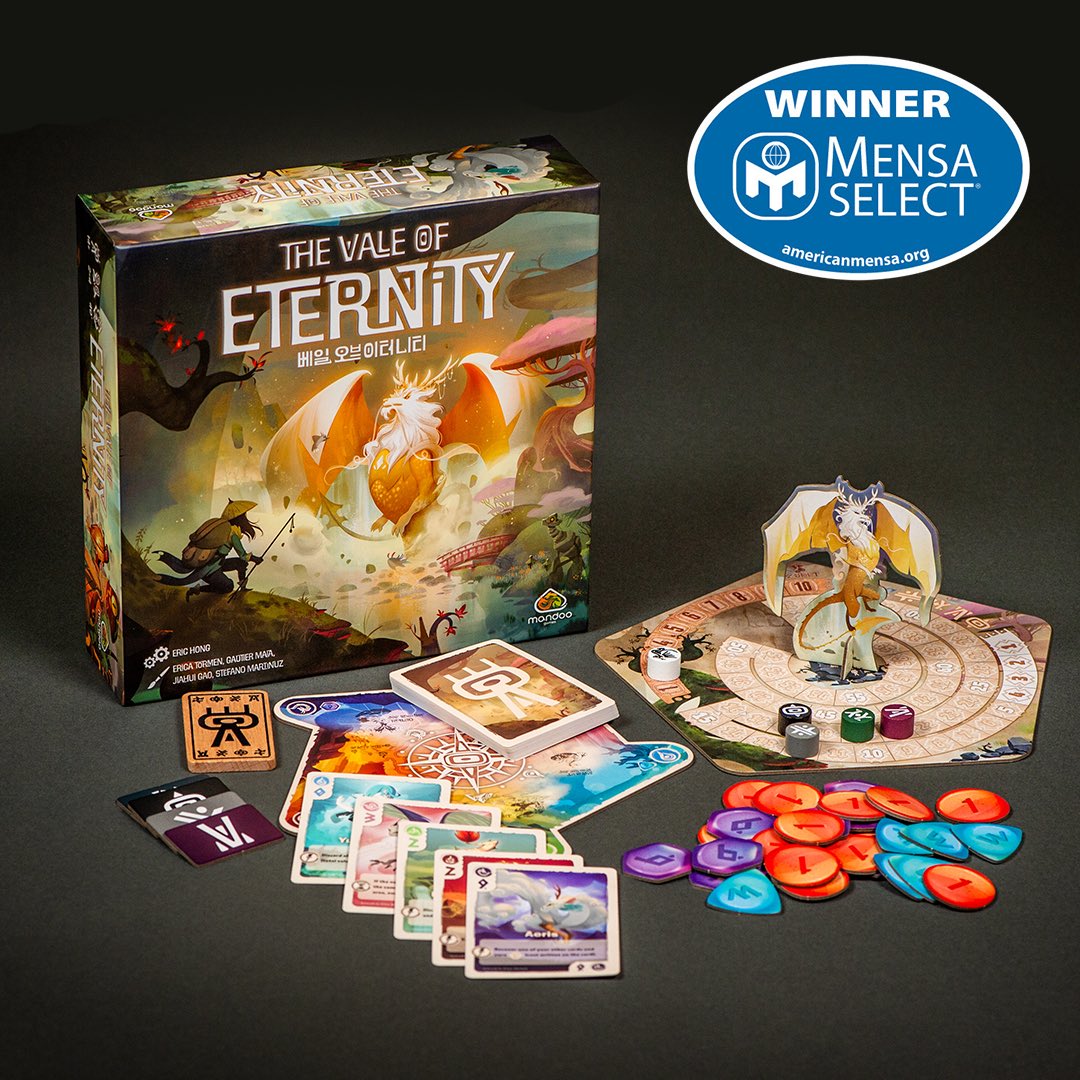 iMandooGames's tweet photo. Bravo!πππ The Vale of Eternity has earned the honor of Mensa Select winners of 2024!
#mandoogames #theValeofEternity #MensaSelectWinner #erichong https://t.co/9ExdihyTY7