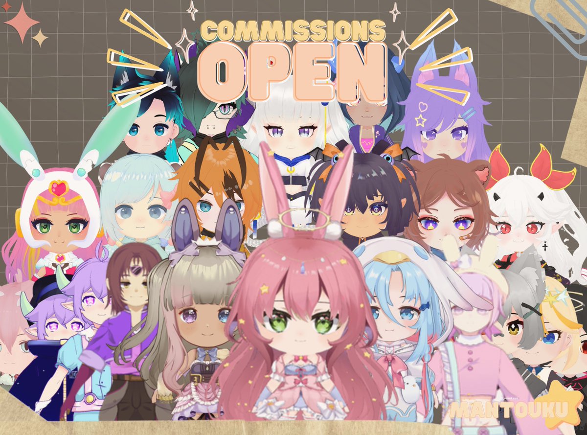 _mantouu's tweet photo. ✨COMMISSION APPLICATIONS OPEN✨

The form is finally open! Thank you so much to everyone for the support, I'm so happy that everyone likes the models i make, thank you! ><

Forms: https://t.co/EwJyEqlrC1

#commissionsopen #Commission #VtuberUprisings #VRoid https://t.co/DhGkU1Oq7L