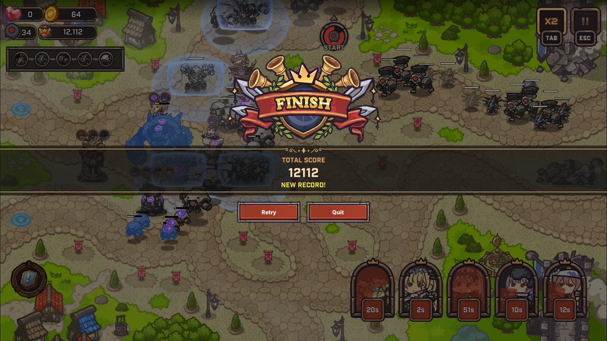 kaitometer's tweet photo. This is as high as I can go on the new tower defense mini game for NIKKE lol Anyone else have a different strat before next week's buff? https://t.co/4K3dkTrbCY