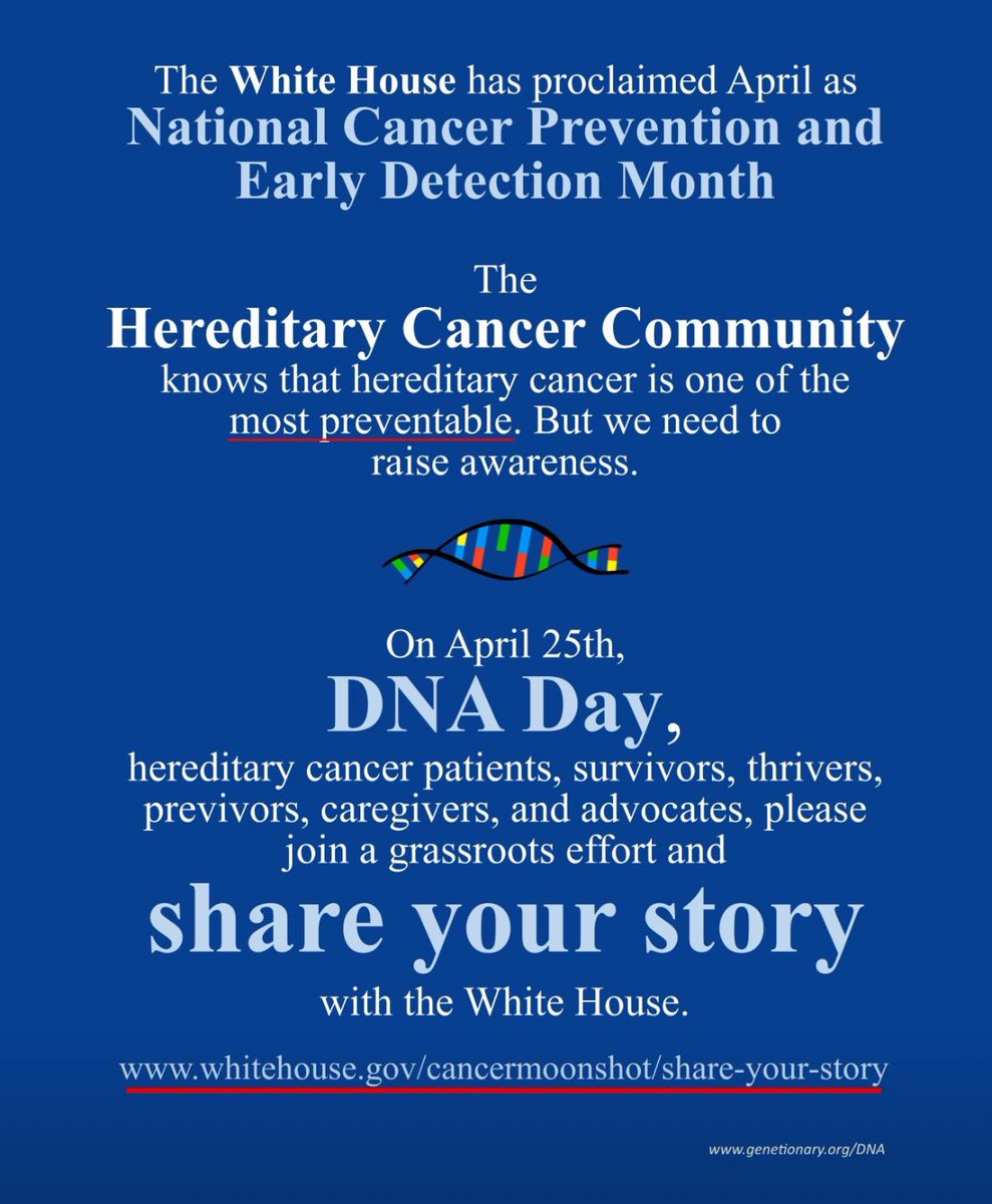 whitehouse.gov/cancermoonshot… #prevention #hereditarycancer