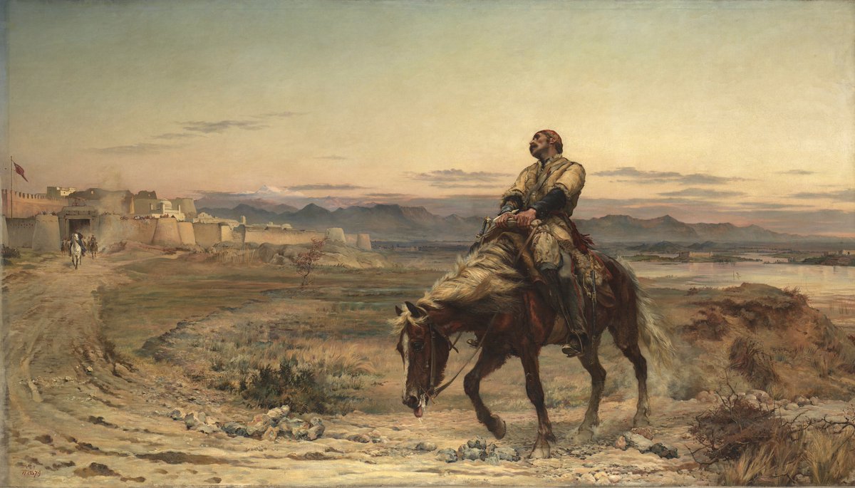 Remnants of an Army, William Brydon reaching Jalalabad from Kabul - Elizabeth Thompson, 1879