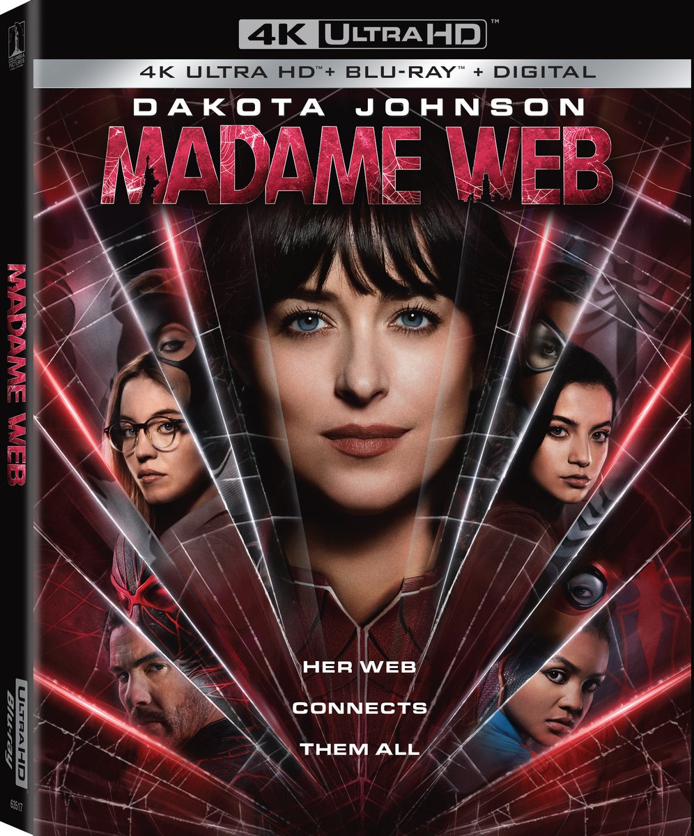 Madame Web swings its way onto 4K, Blu-ray and DVD on April 30th from Sony Home Entertainment.

#MadameWeb #Spiderverse #Sony #Marvel #Spiderman #DakotaJohnson #SydneySweeney #CelesteOConnor #IsabelaMerced #TaharRahim #MikeEpps #EmmaRoberts #AdamScott 

hollywoodmatrimony.com/madame-web