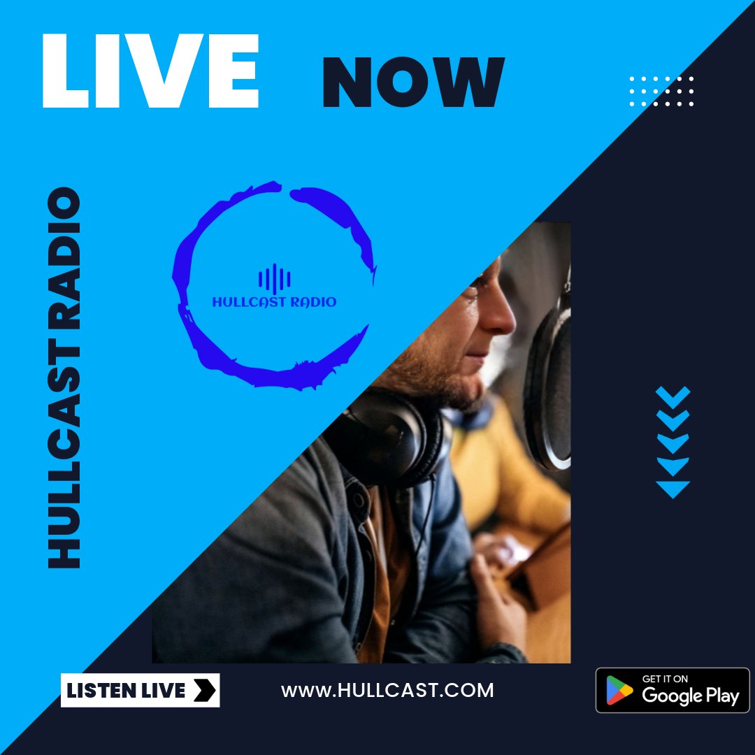 Live now!
Listen @ hullcast.com
#radio #online #hull #kingstonuponhull #thebestmusic #breakfast