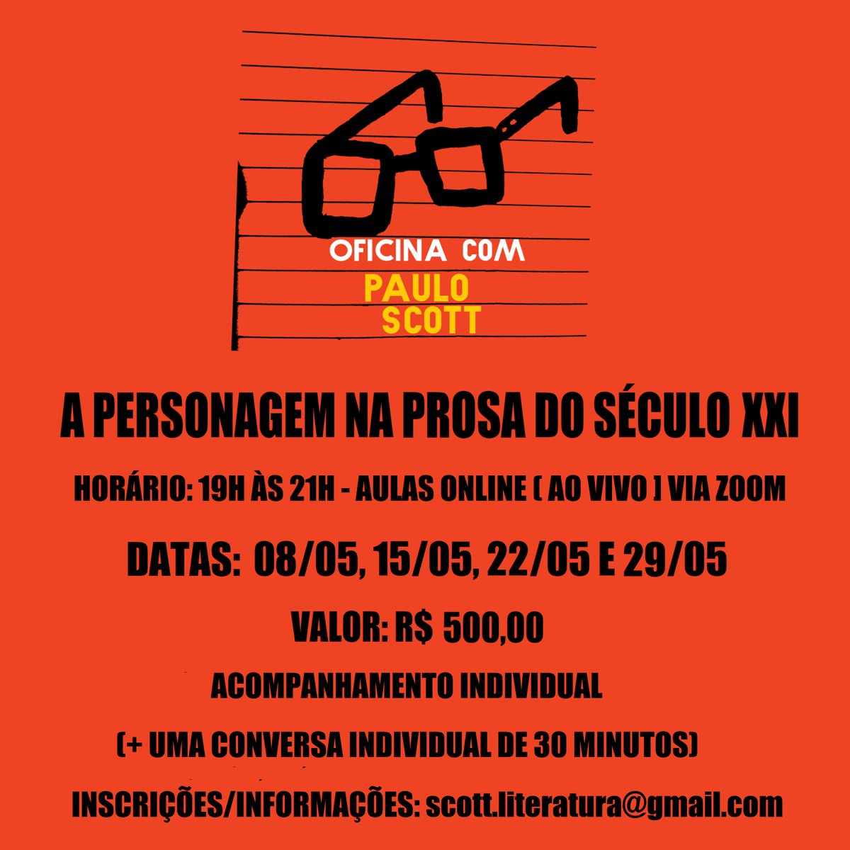 Depois de exatos dois anos, retomo a minha oficina de escrita literária. Inscrições limitadas.