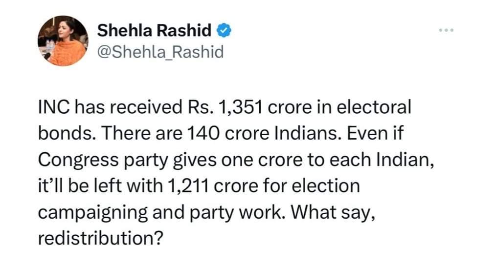 mrtkachokra's tweet image. Dear @Shehla_Rashid ji
Do you teach this kind of mathematics to your children, too? Then certainly they&apos;ll be @PMOIndia one day! 
#BhaktLogic #sanghilogic #modinomics