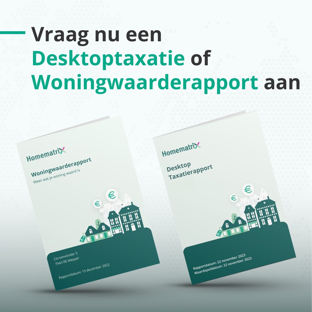 Woningliefhebbers opgelet! Onze Desktoptaxatie en Woningwaarderapport zijn nu verkrijgbaar bij Huizonline en Makelaarsalternatief. Dit betekent makkelijke toegang hebt tot online taxaties en onafhankelijke woninginformatie

👉 bit.ly/4brLZ6z 
👉 bit.ly/3xZUnvh