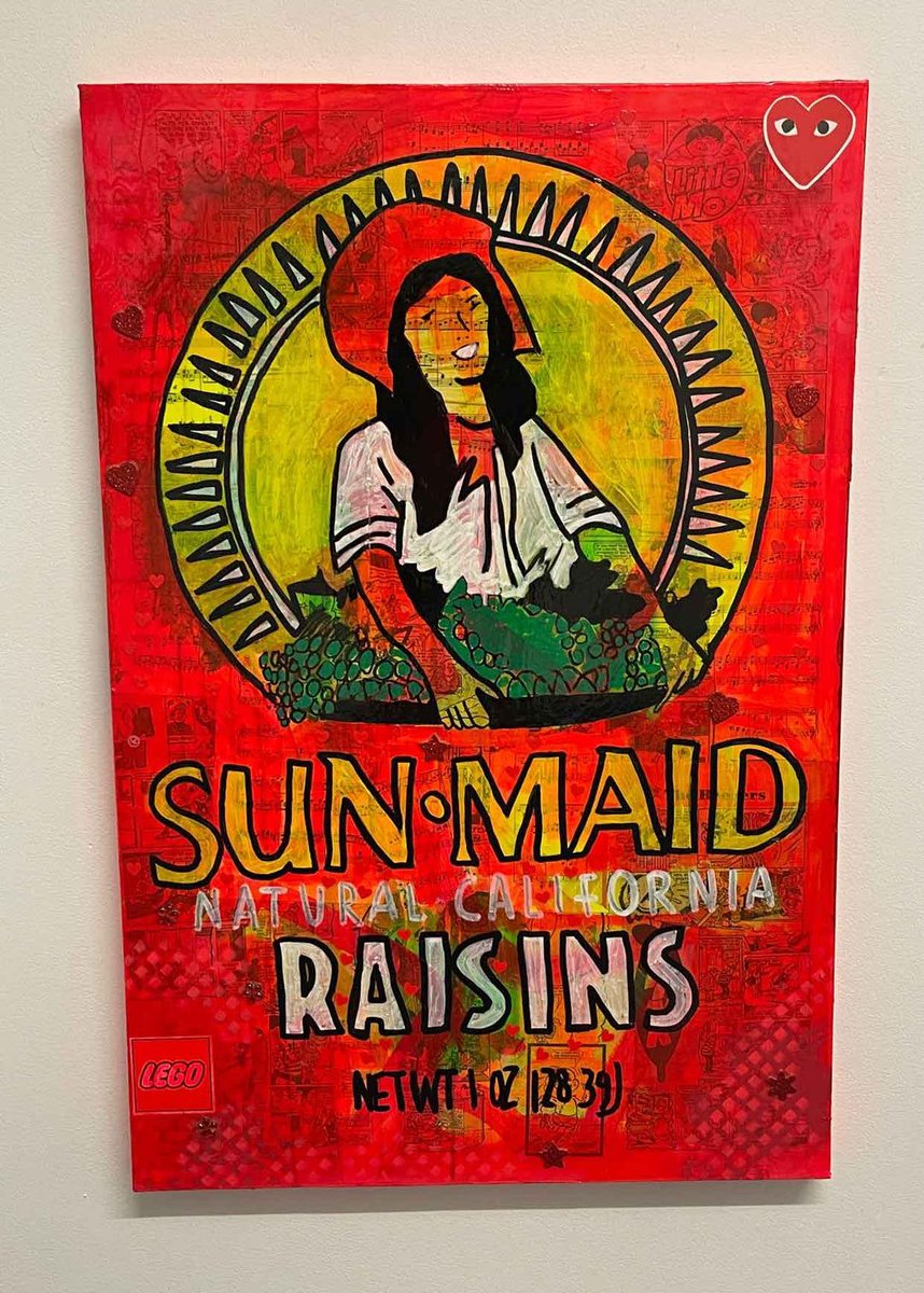 Its snack time !

Sun Maid Raisins Painting by Barrie J Davies 2022, Mixed media on Canvas, 60cm x 90cm, Unframed and ready to hang. 

#popart #streetart #barriejdavies 

barriejdavies.info/collections/pa…