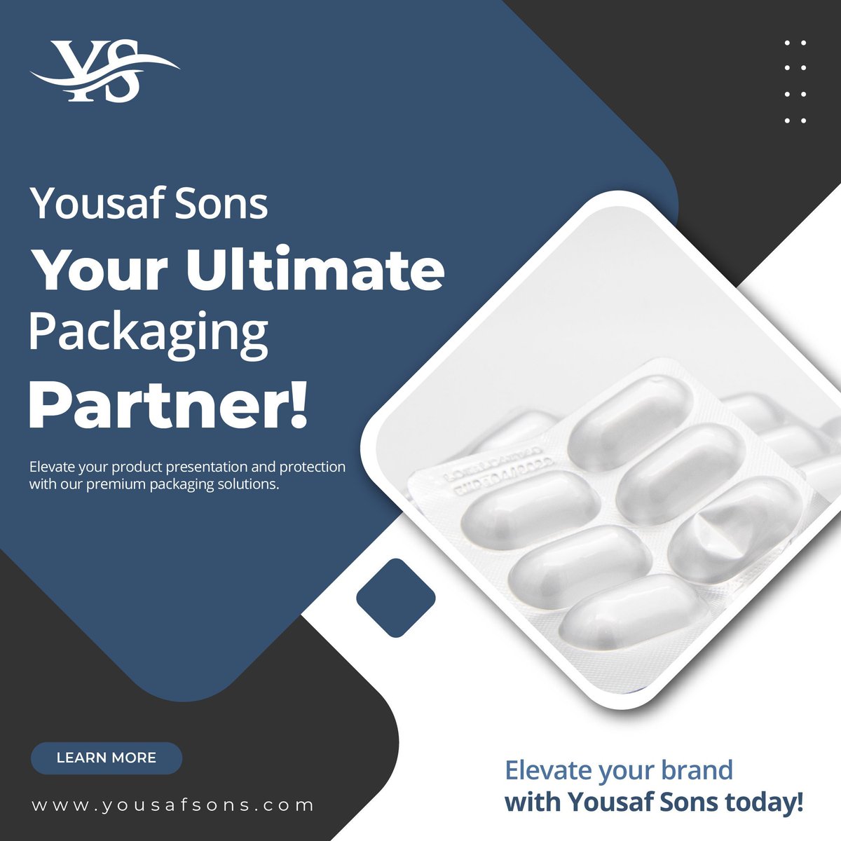 Introducing Yousaf Sons - Your Ultimate Packaging Partner! 🌟 Elevate your product presentation and protection with our premium packaging solutions. #YousafSons #PackagingSolutions #PremiumQuality #Innovation #ElevateYourProducts #FoodIndustry #Pharmaceuticals