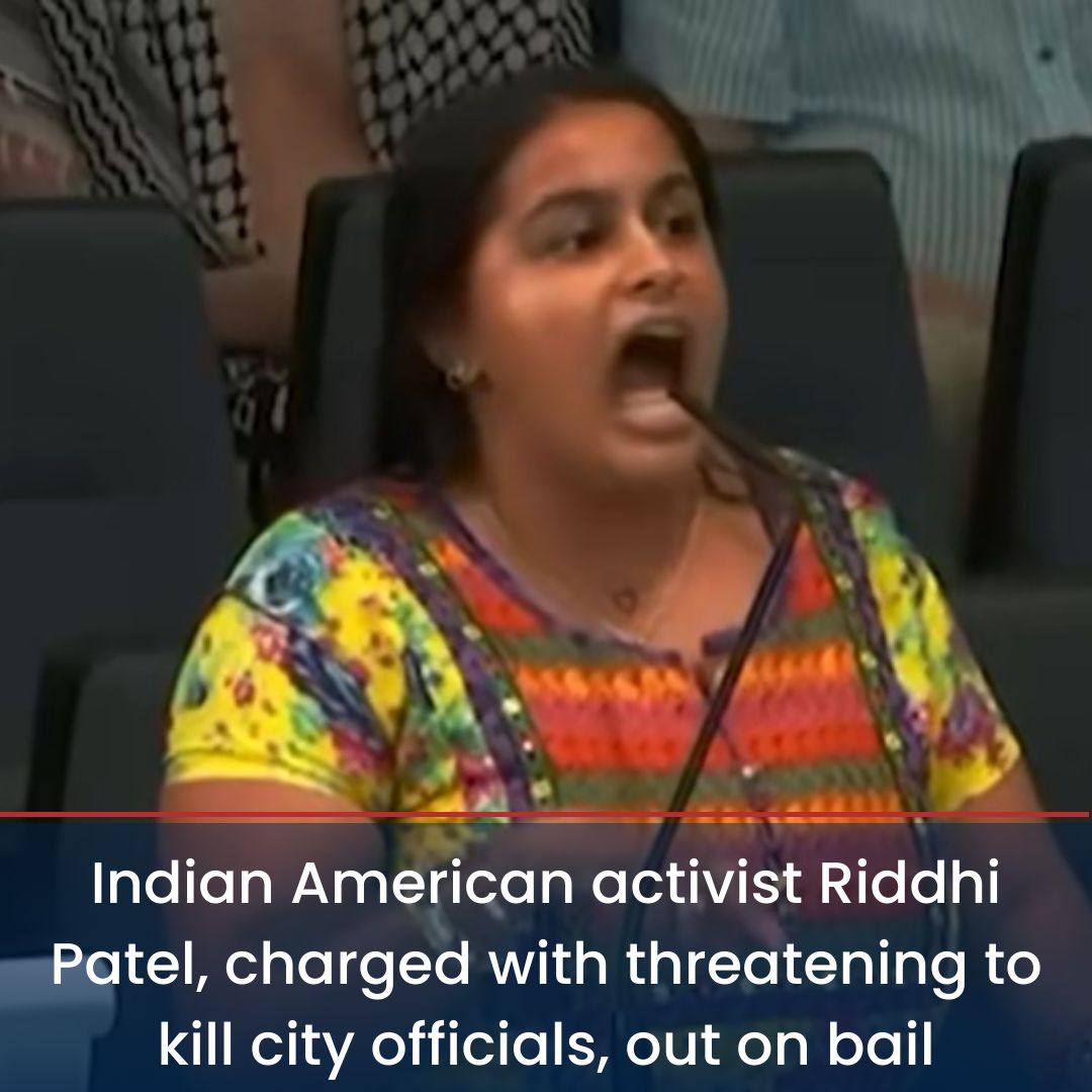 Indian American activist Riddhi Patel, charged with threatening to kill city officials, out on bail 
indicanews.com/indian-america… 
#bail #indianamerican #kill #RiddhiPatel