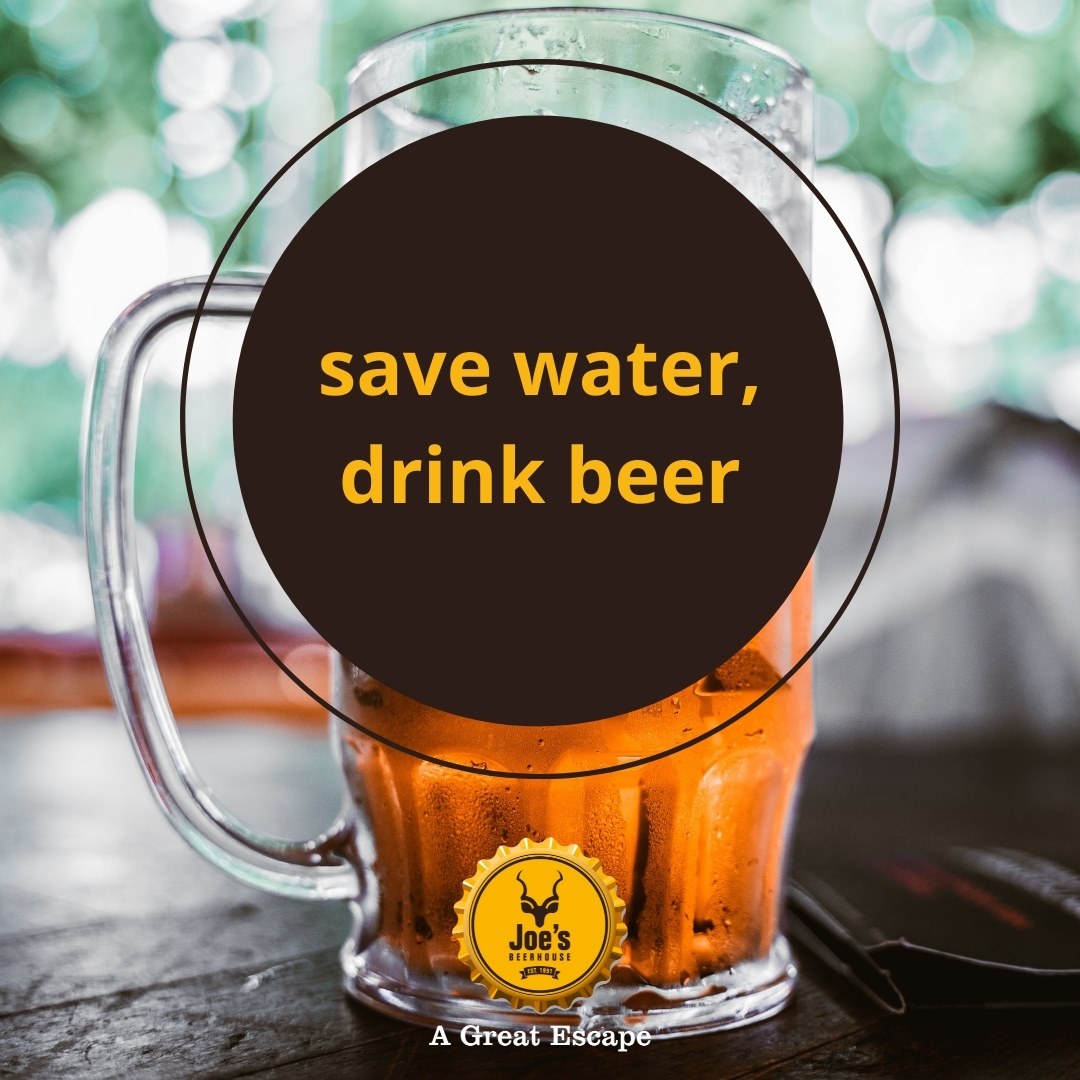 Let's all do our part to save water 🚰... by drinking beer!
It's for a good cause and we'll have a great time doing it.
But in all seriousness, let's conserve water and do our part, bottoms up!🍻
#thirstythursday #coldbeer #joesbeerhouse #savewater #namibia