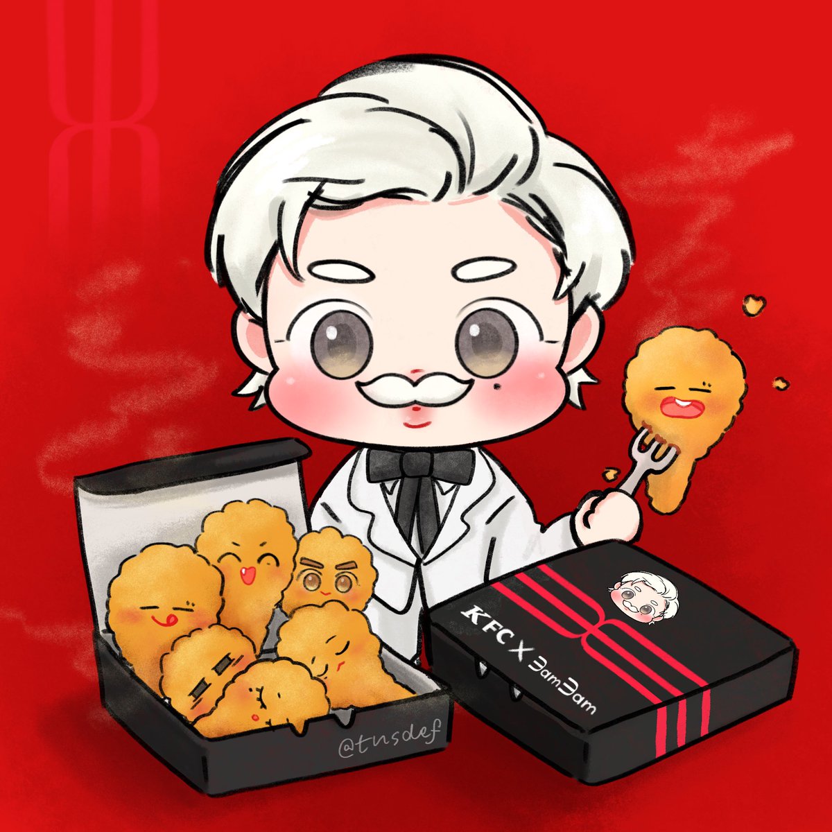 ชุดกัซโดนใจ 7 🍗🍟🥤 #พรีเซนเตอร์KFC #KFCxBamBam #BamBam