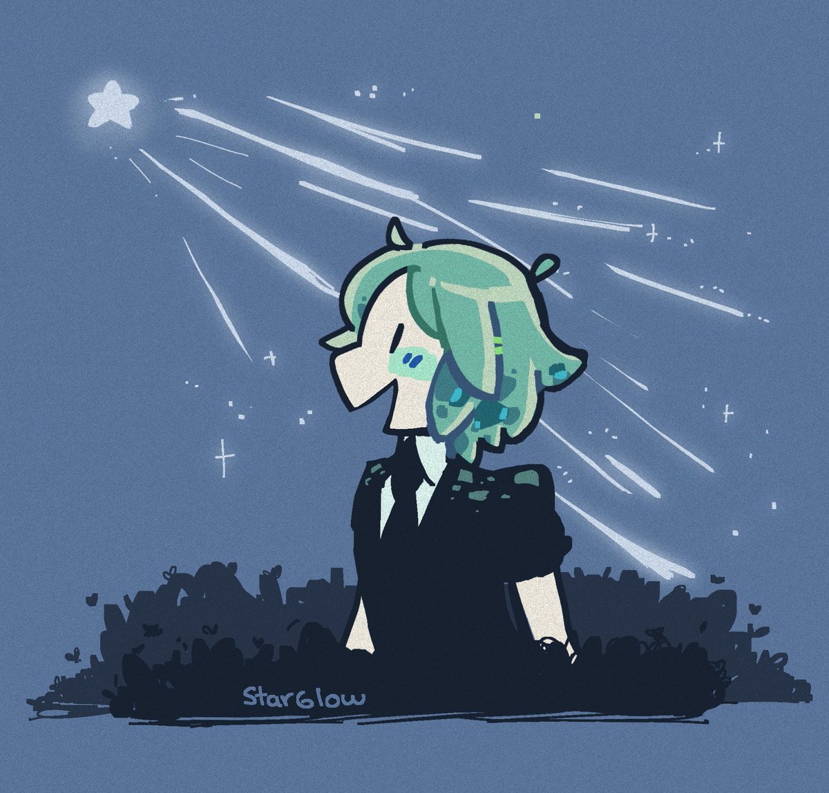フォスフォフィライト(宝石の国) 「Thank you #宝石の国 」|StarGlow🌻@ LAYTON IS BACK☕のイラスト