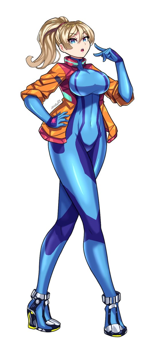 Drawing of Samus Aran (サムス・アラン) with her Zero Suit and a Jacket from Metroid.

Tell me, What do you think?

#smashbrosultimate #メトロイド