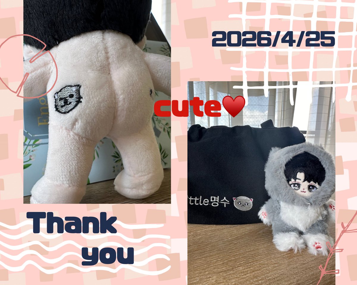 ぬいちゃんが届きました🎁
めっちゃ可愛いんですが😍

<a href="/kms_cc/">Cc.kms</a> <a href="/Lkms___a/">𝙰𝙸 🐰🅛</a> さま
いつもありがとうございます
Thank you🫶