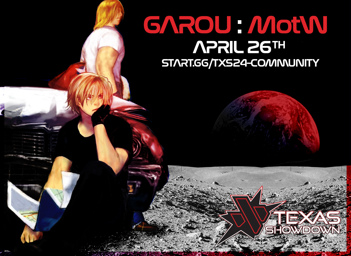 community event registration will remain open up to an hour before the event. #TXS24 Garou MotW will be Friday, April 26th at 7:00pm(CST).
start.gg/txs24-community
matcherino.com/tournaments/11…