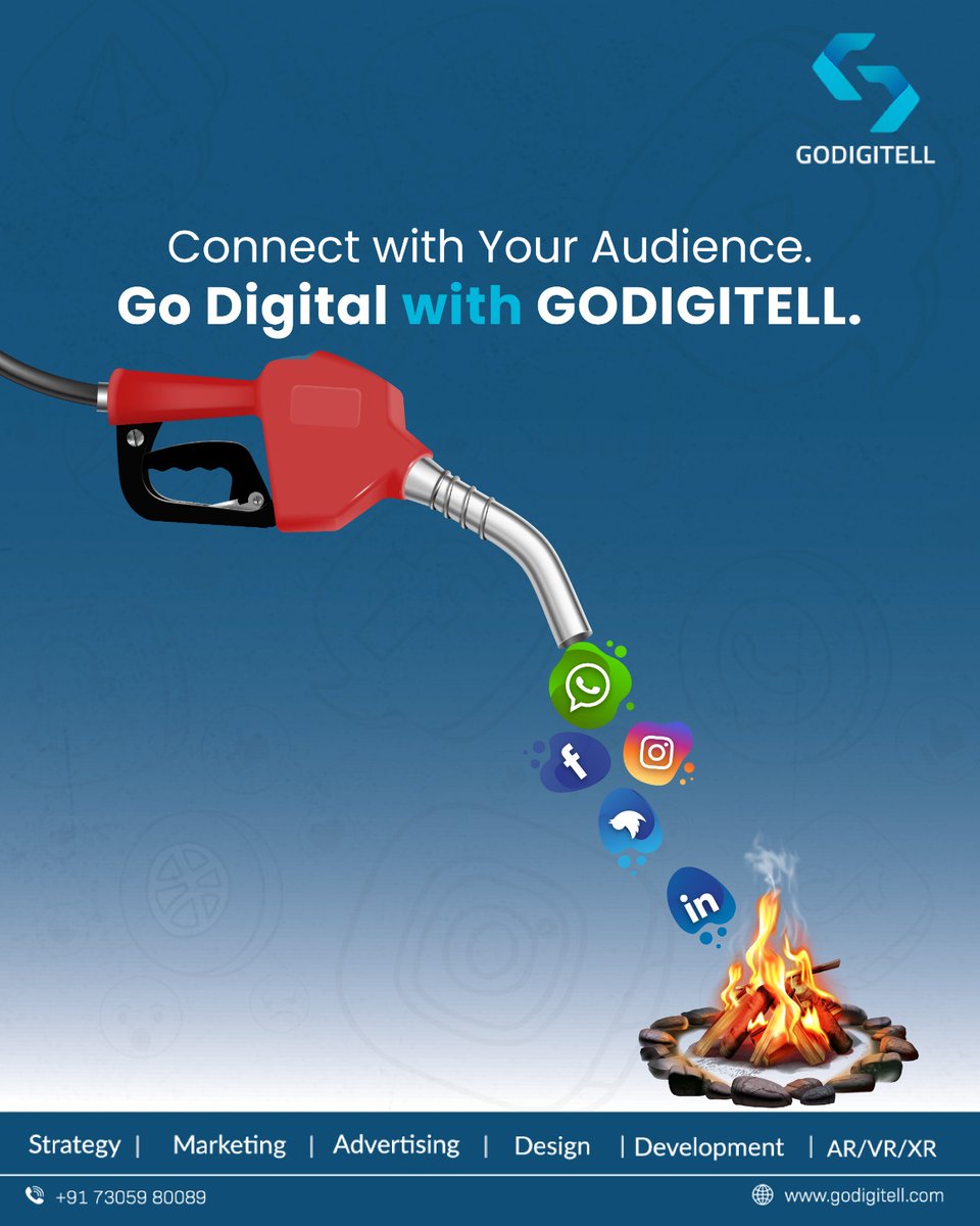 Connect with Your Audience. Go Digital with GODIGITELL.

GoDigitell
73059 80089

#godigitell #DigitalMarketing #OnlineMarketing #SocialMediaStrategy #SEO #ContentMarketing #DigitalStrategy #MarketingAgency #PPC #EmailMarketing #DigitalCampaign #MarketingStrategy #BrandAwareness